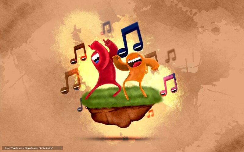 Musical monsters dancing