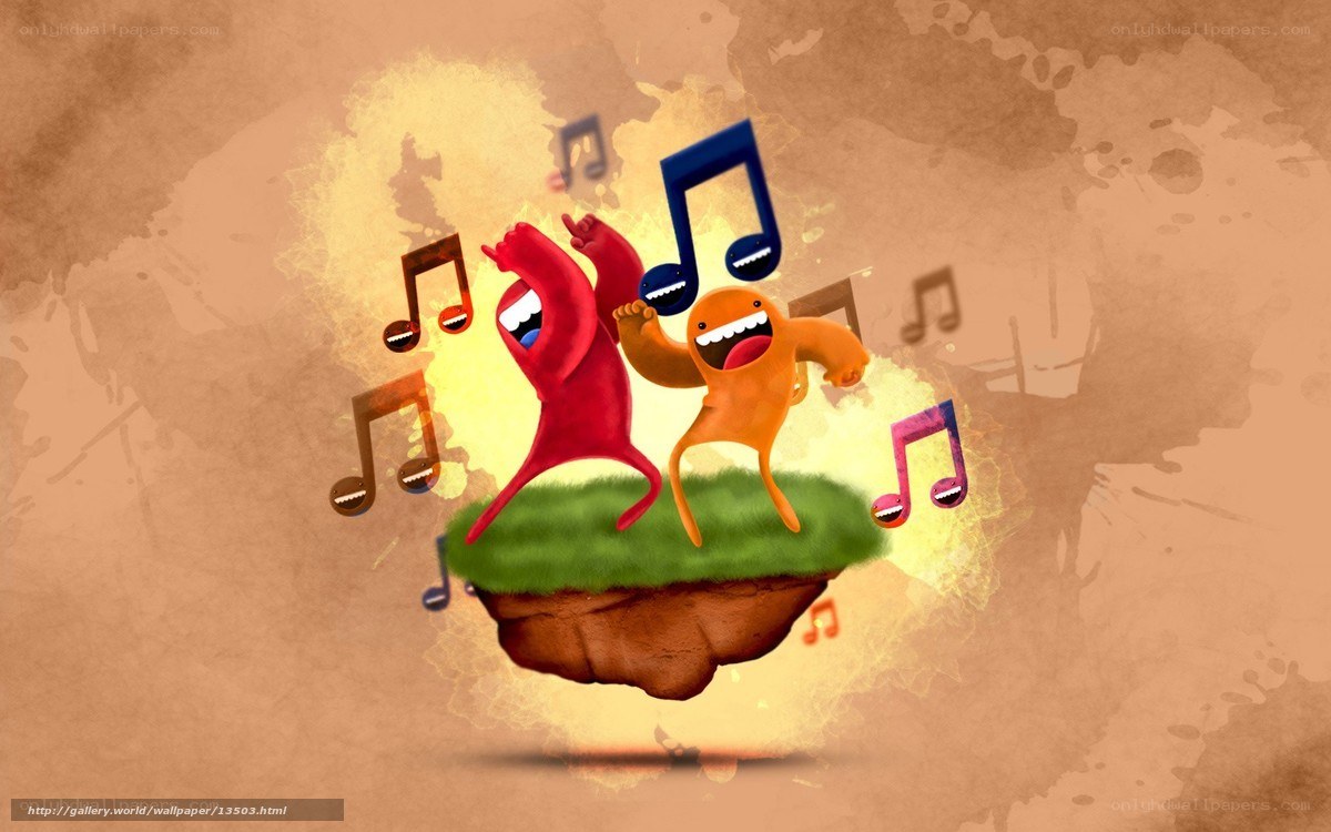 Musical monsters dancing
