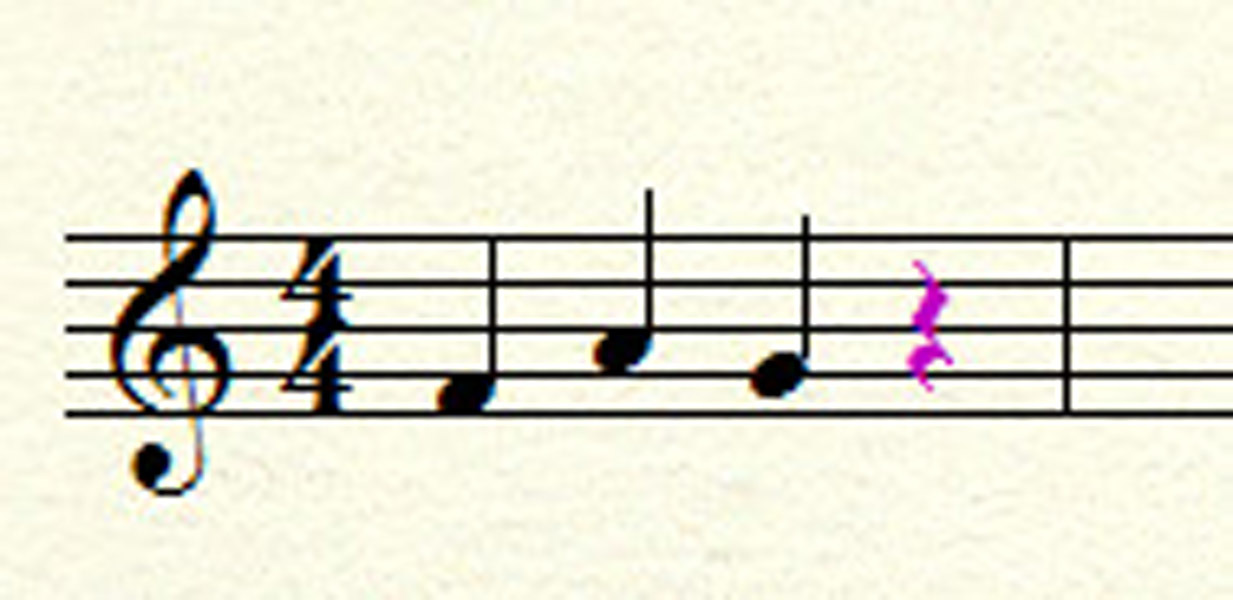 musical notation on staff