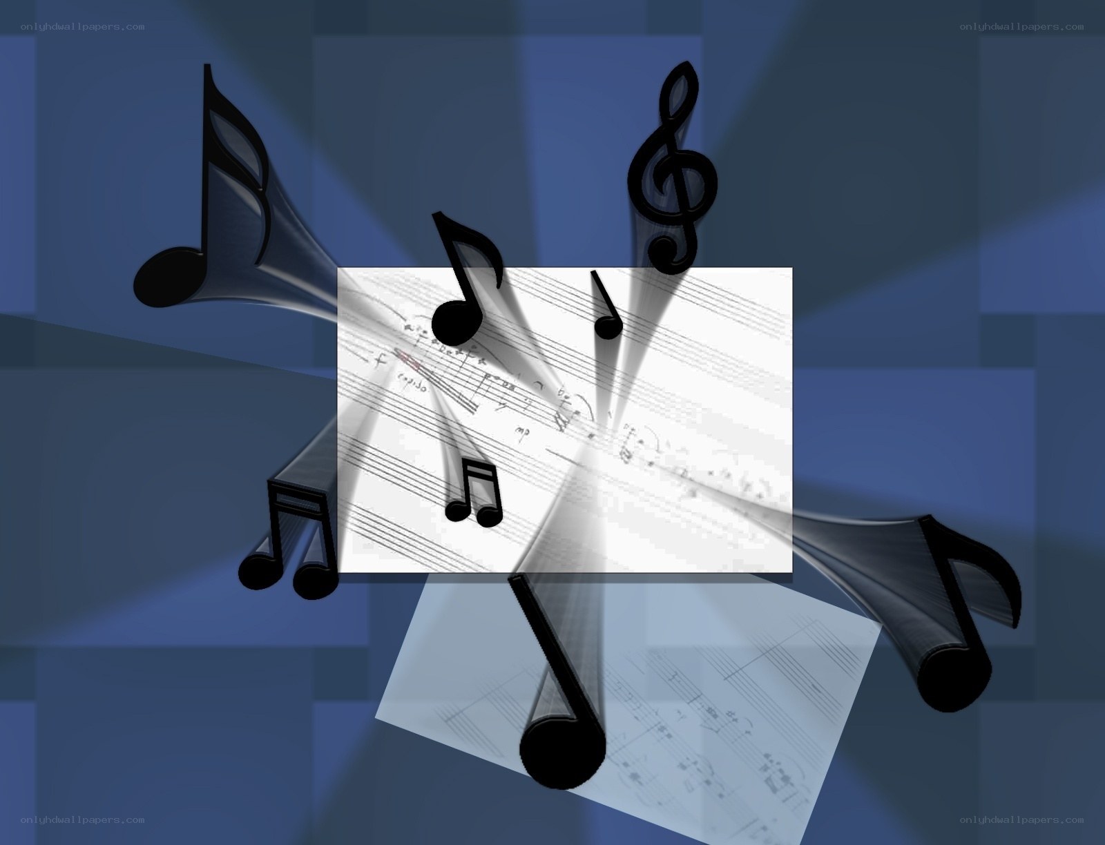 musical notes and sheet music