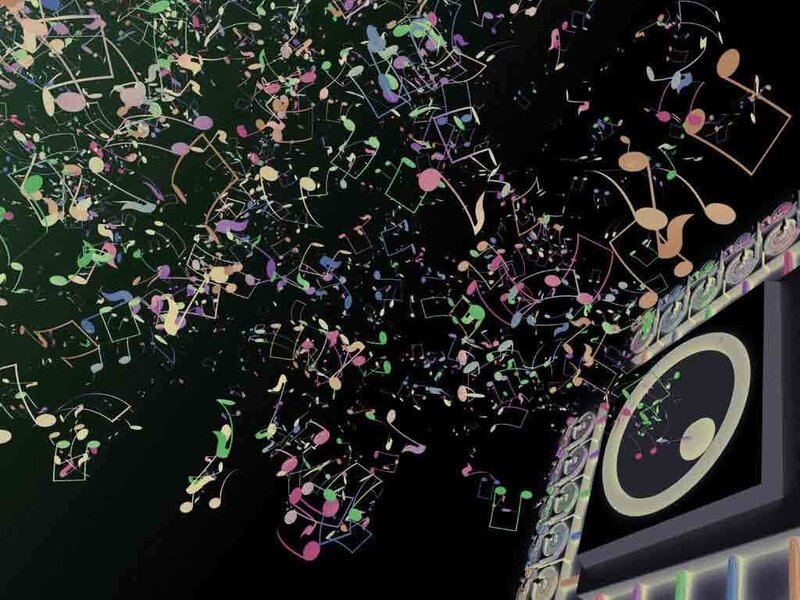Musical Notes Explosion