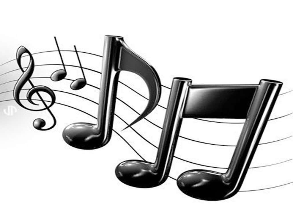 musical notes on a staff