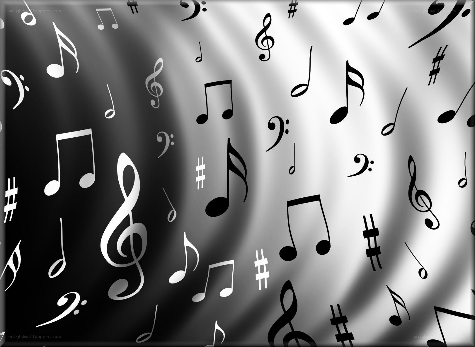 musical notes on fabric