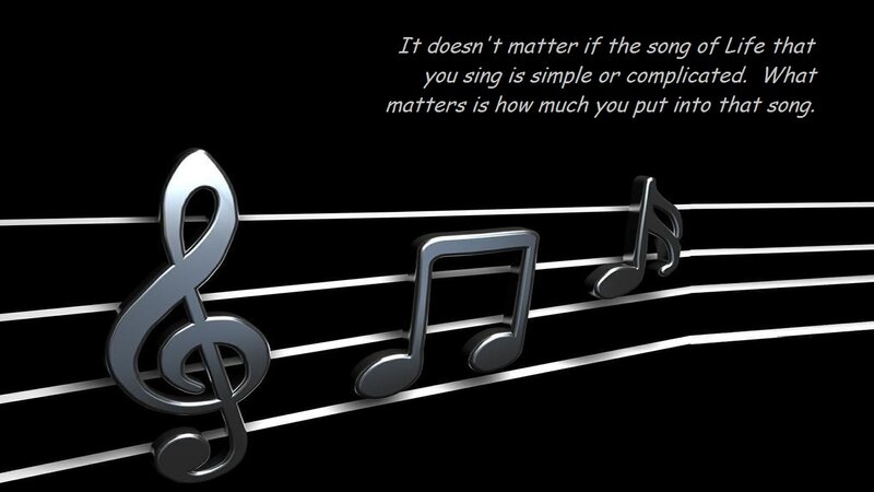 Musical Notes on Staff — Black