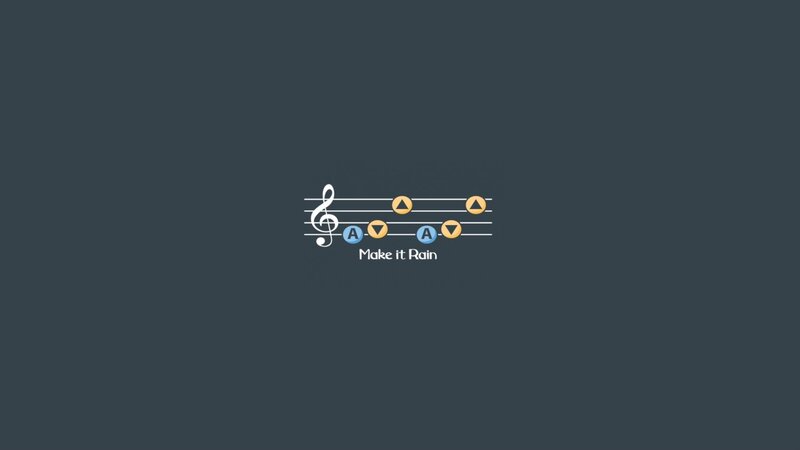 Musical Notes on Staff — Gray, Neutral