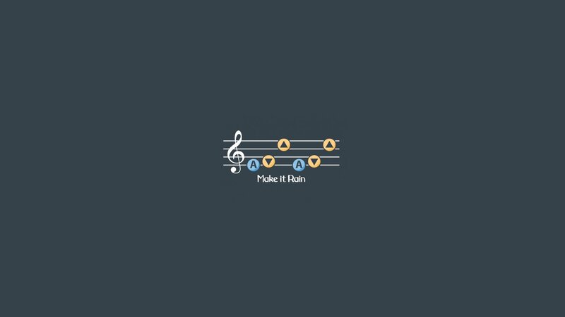 Musical Notes on Staff — Gray, Neutral, Vector Art