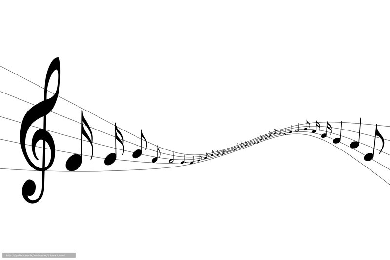 musical notes on staff