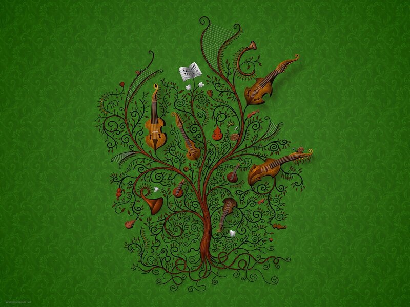 Musical tree art