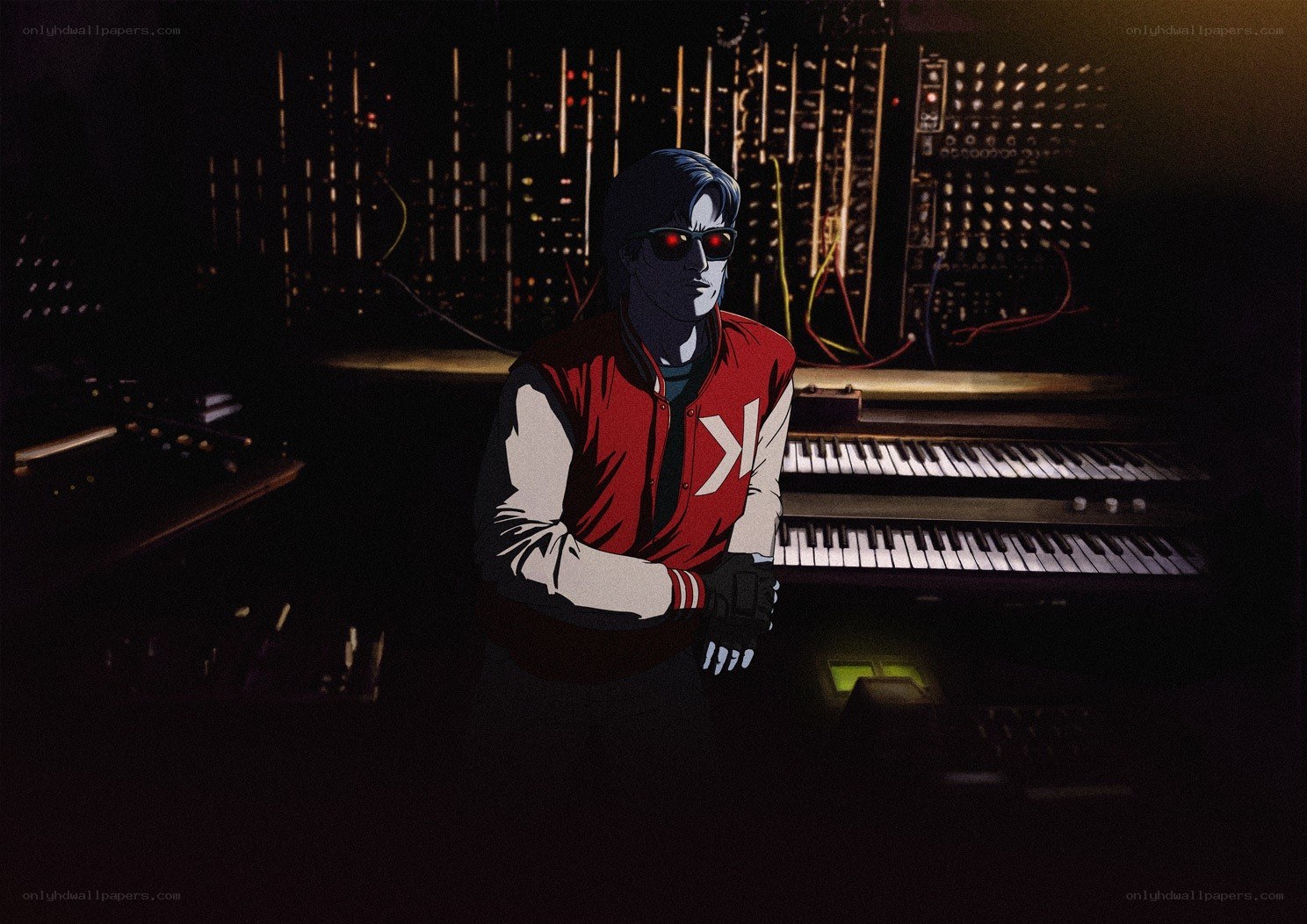 musician in a studio