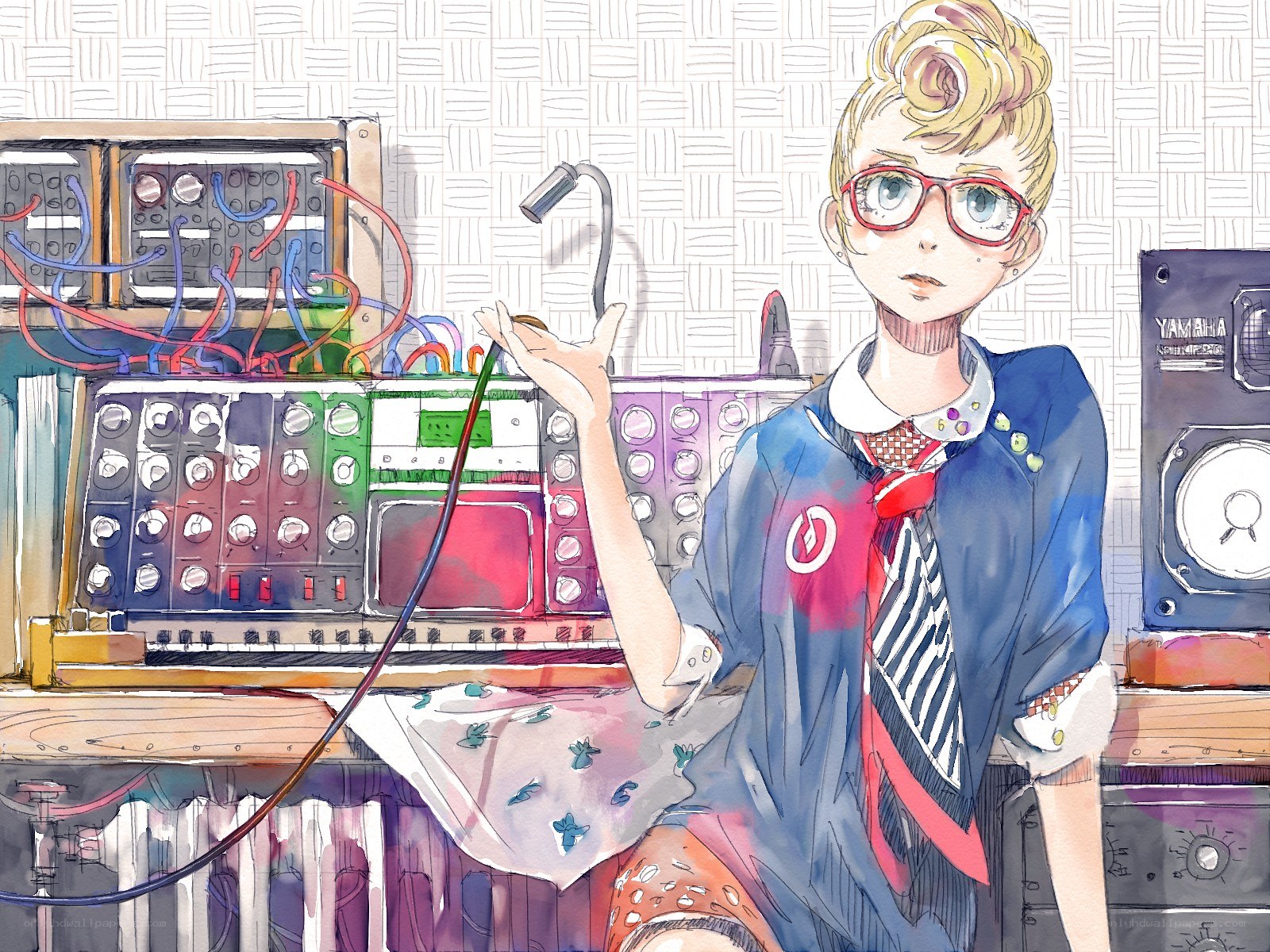 musician in a studio