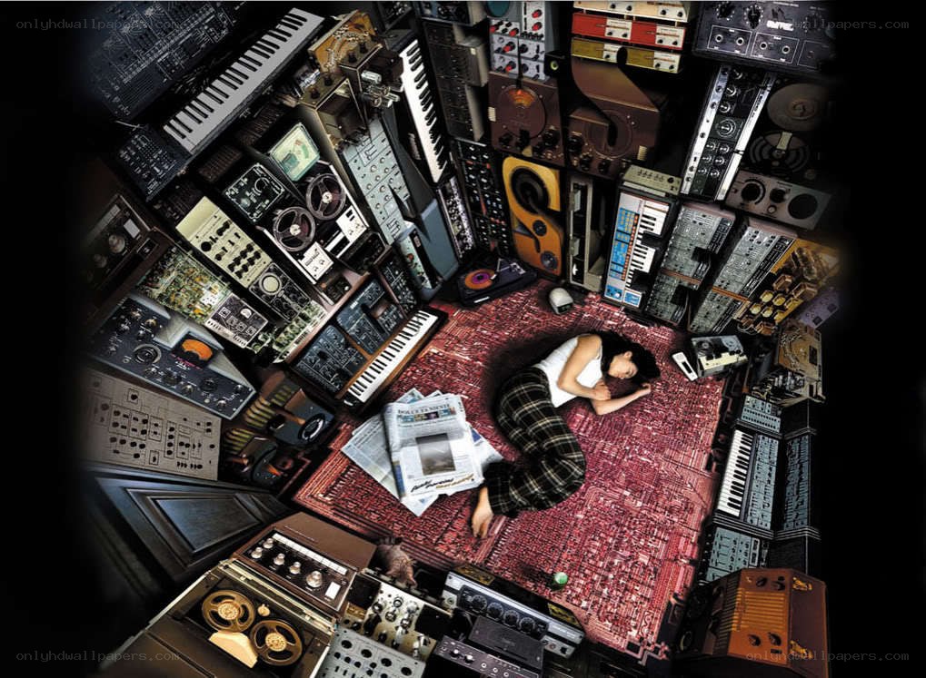 Musician in a studio