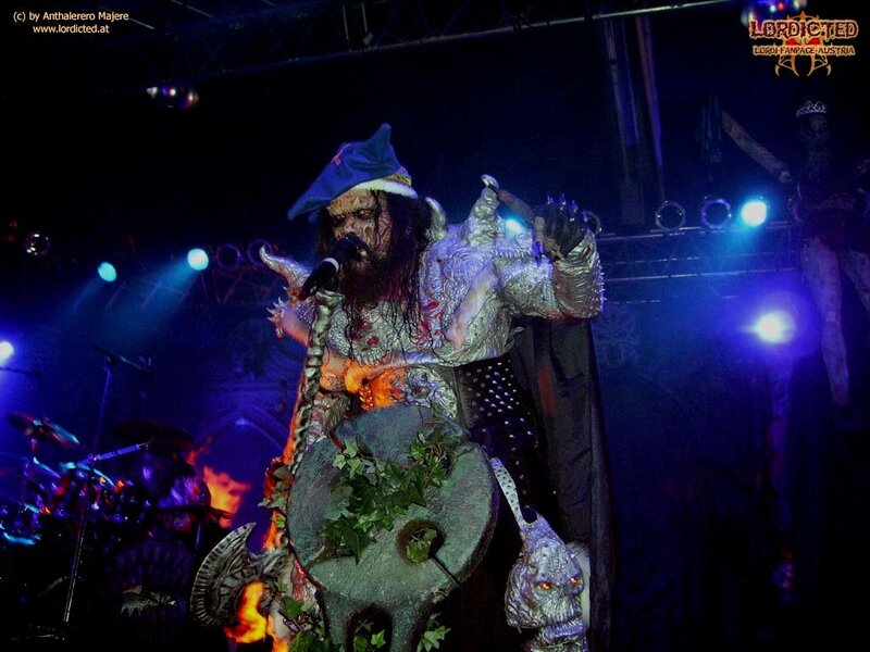 Musician in elaborate costume on stage