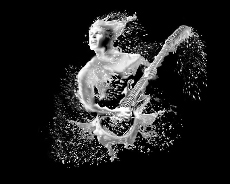 Musician made of milk