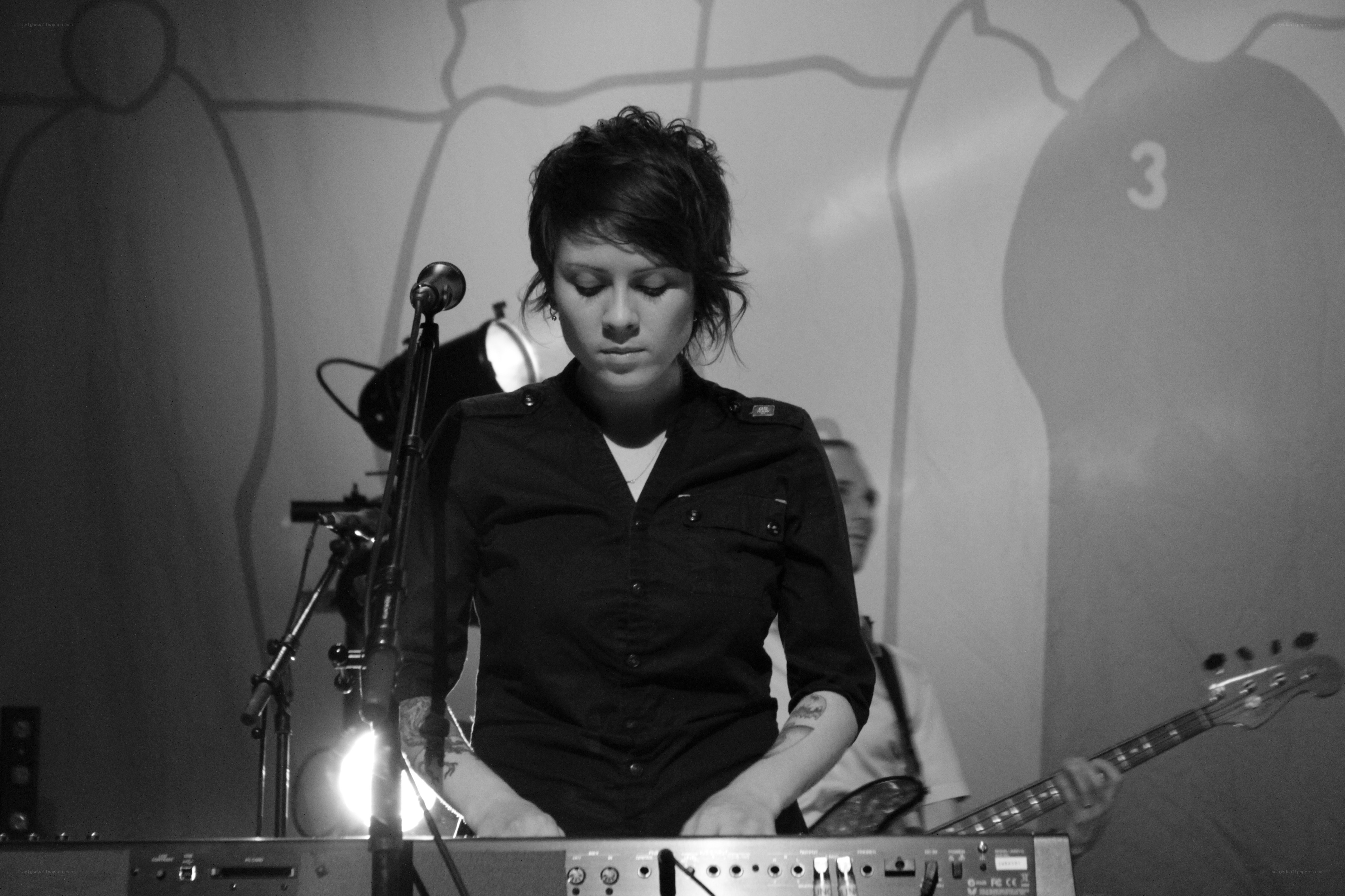 Musician performing on keyboard