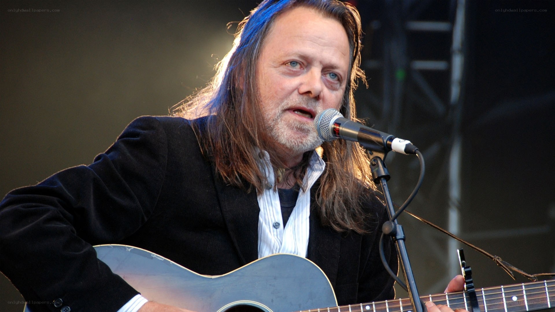 Musician performing on stage