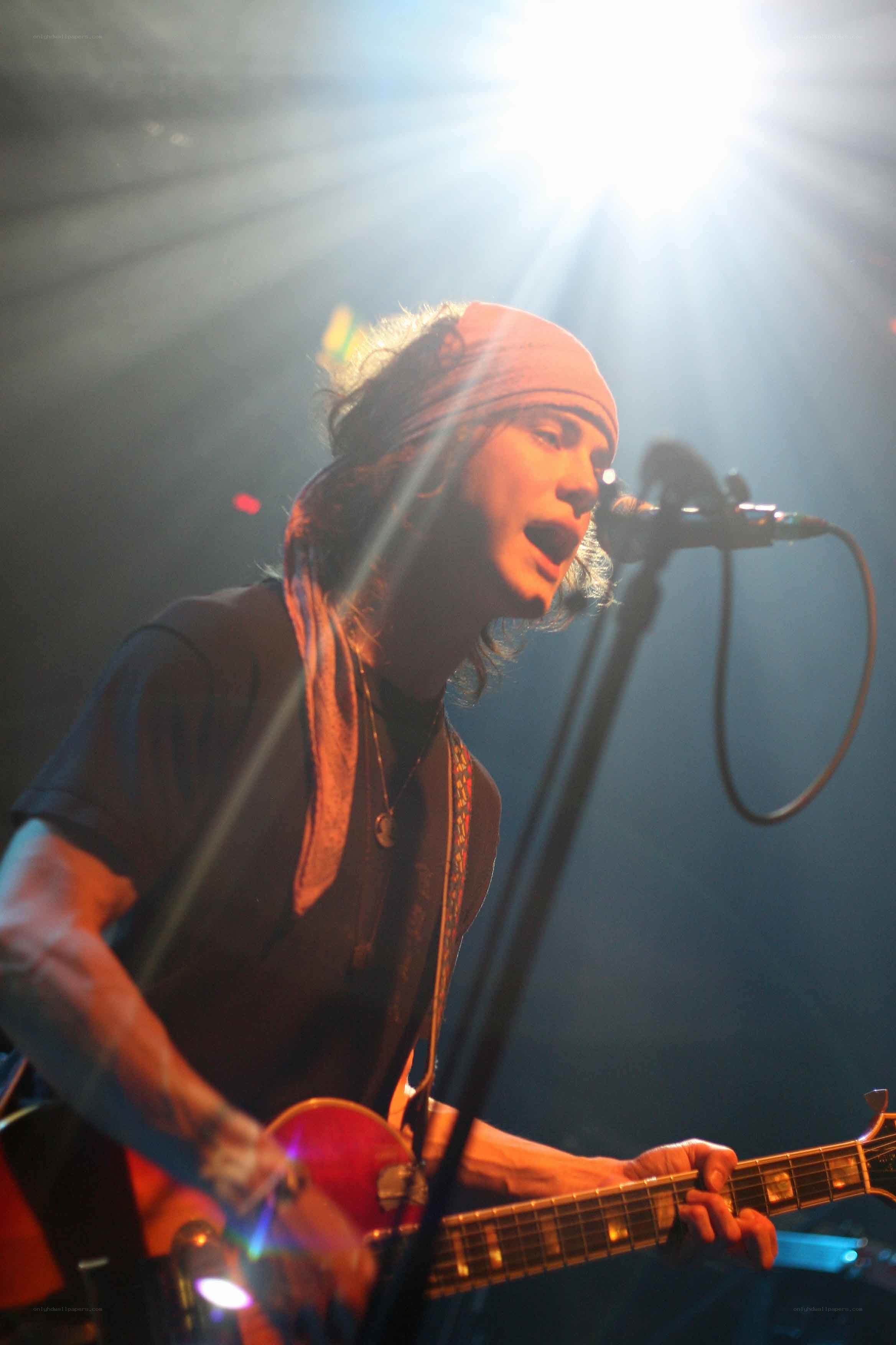 Musician performing on stage