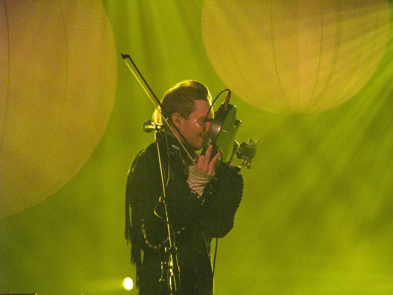 Musician performing on stage