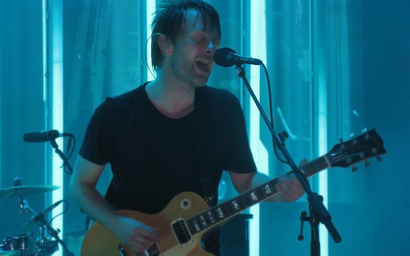 Musician performing on stage