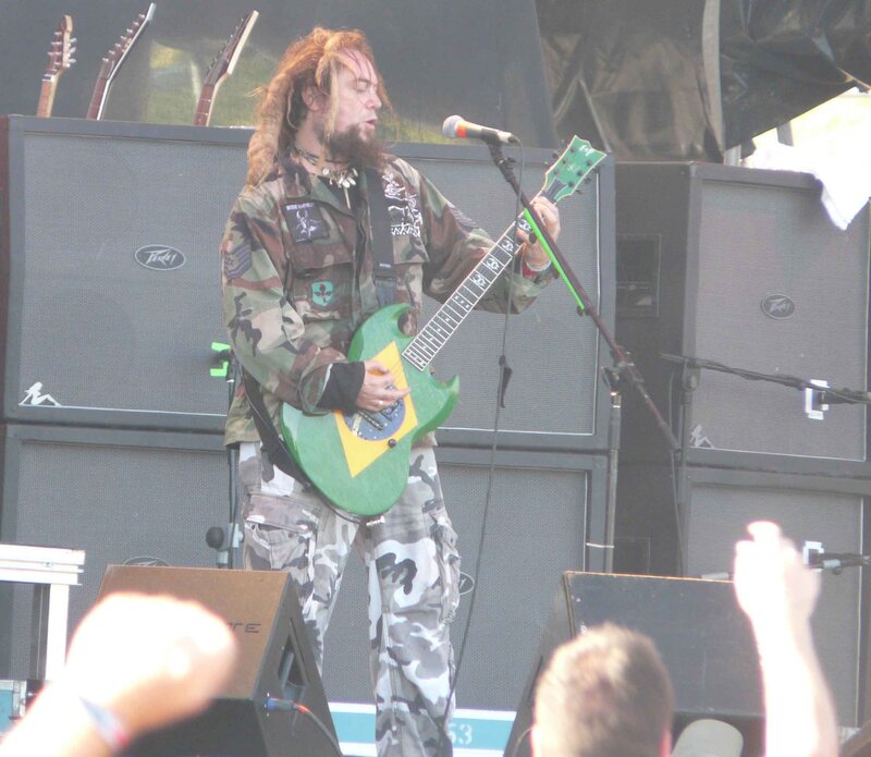Musician performing on stage