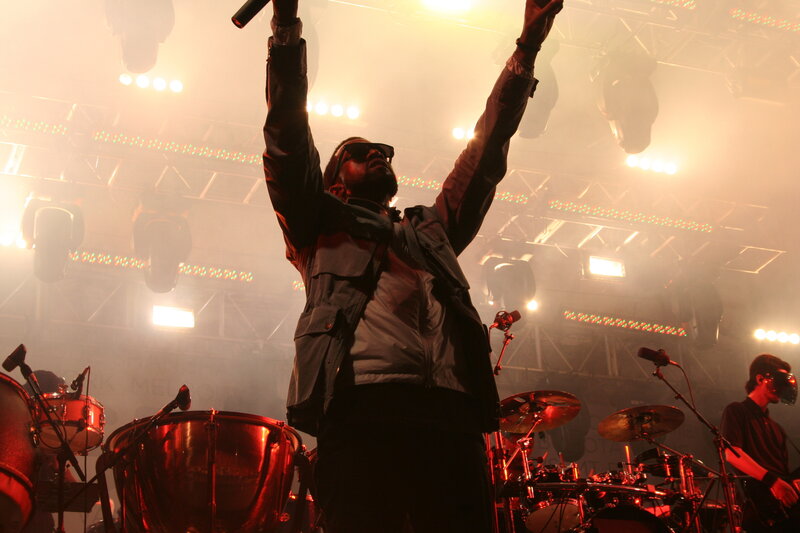 Musician performing on stage