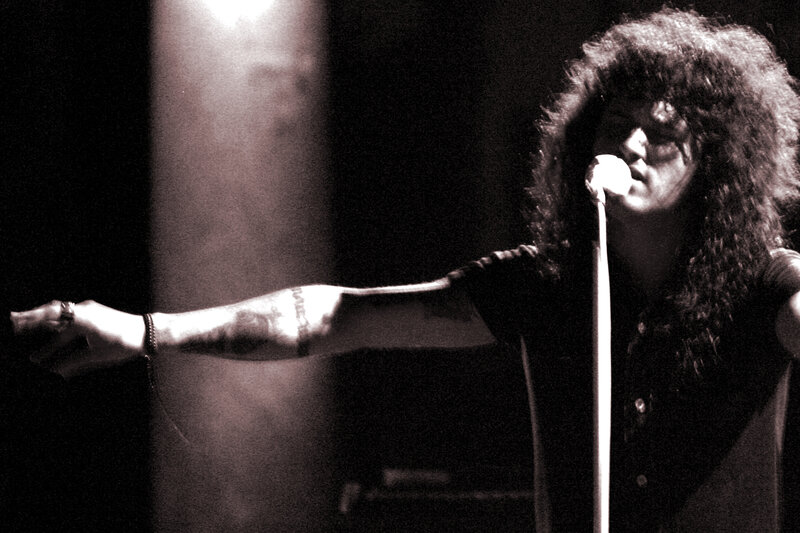 Musician performing on stage