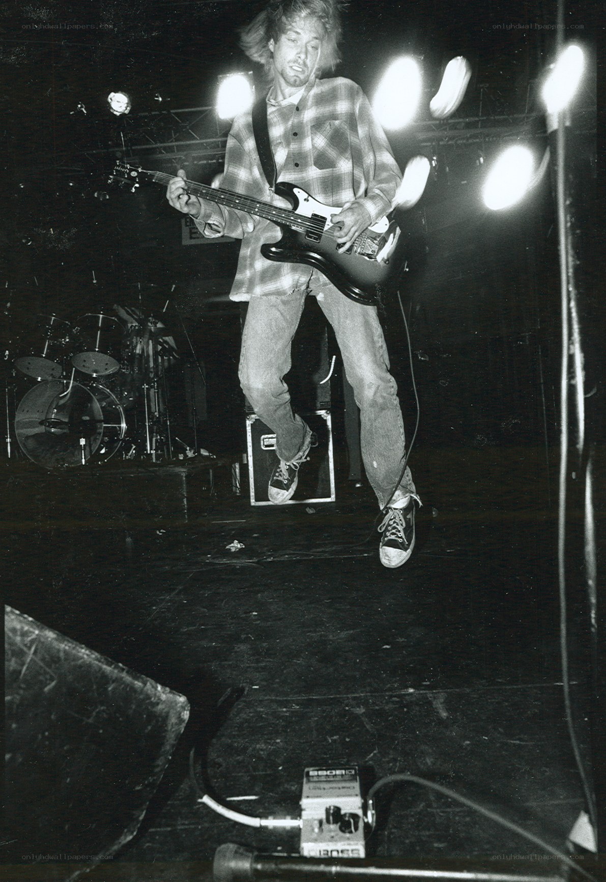 Musician performing on stage