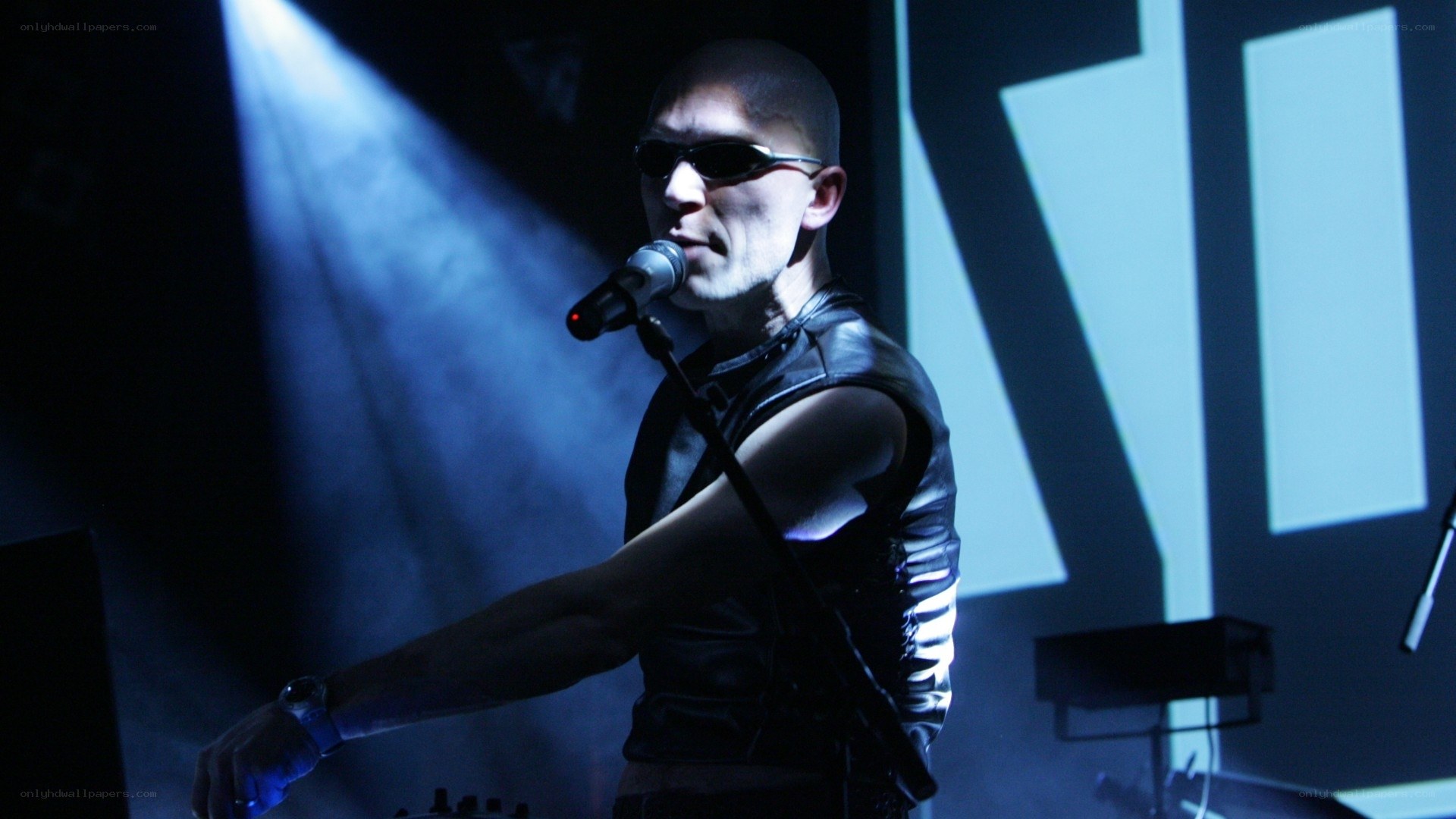 musician performing on stage