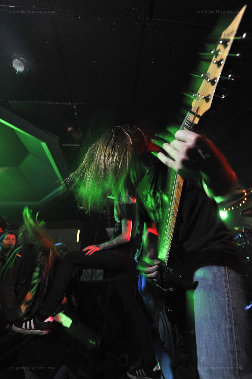 Musician performing on stage