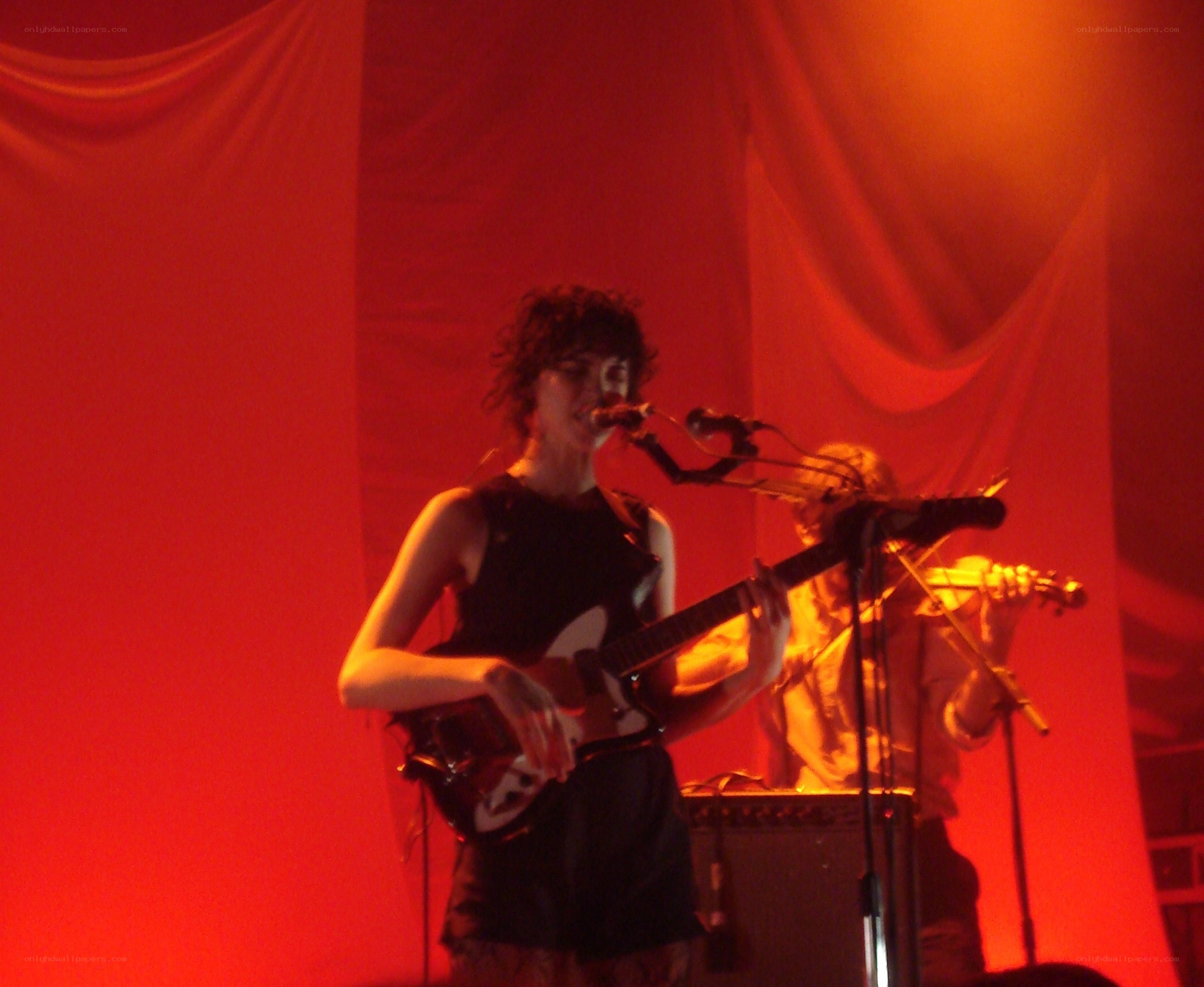 Musician performing on stage