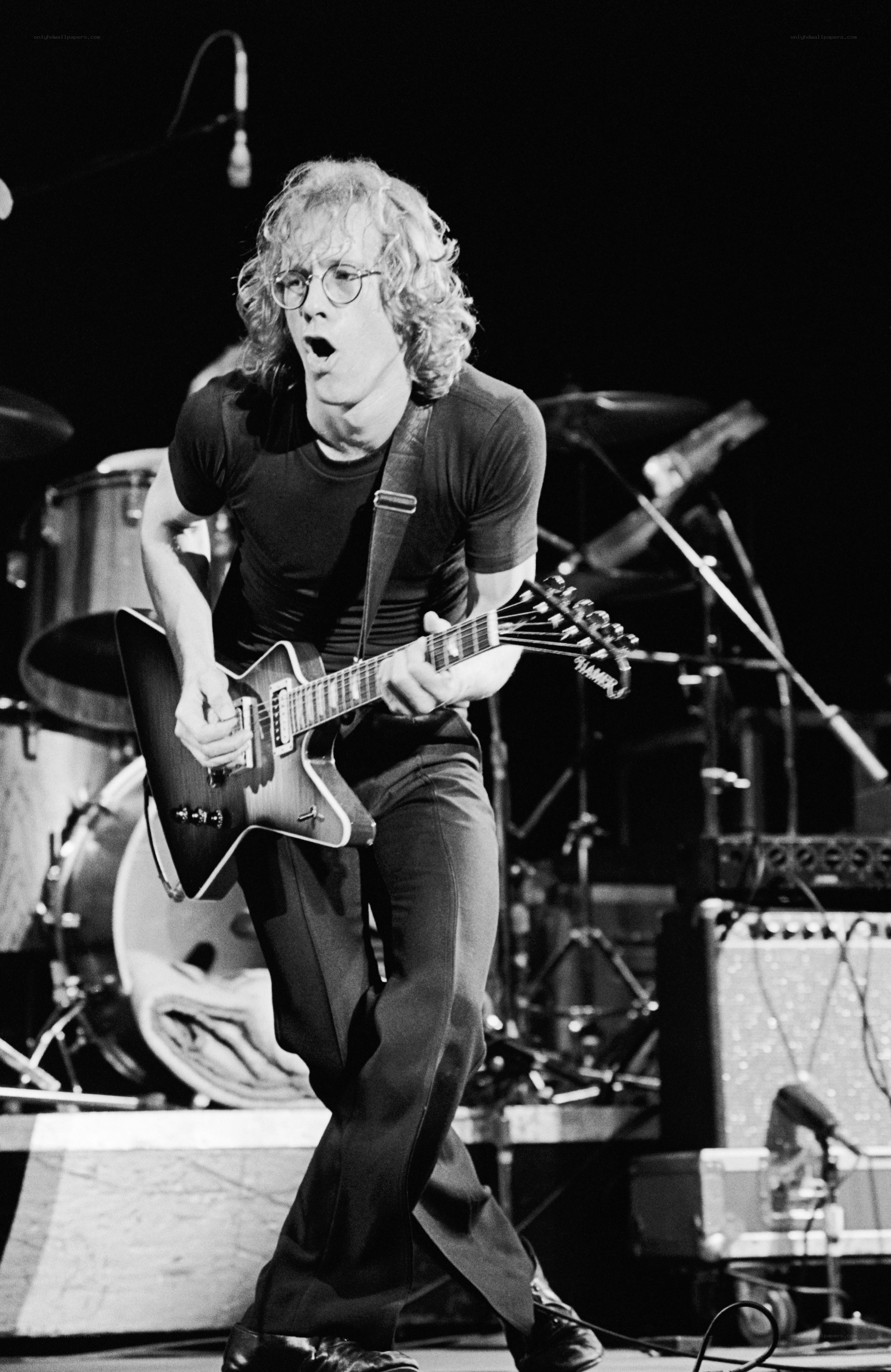 Musician performing on stage