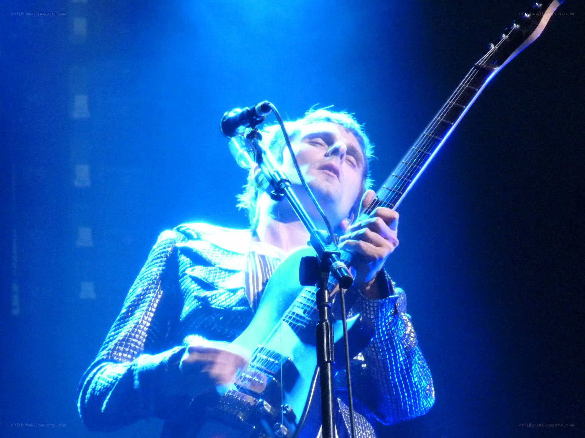 Musician performing on stage