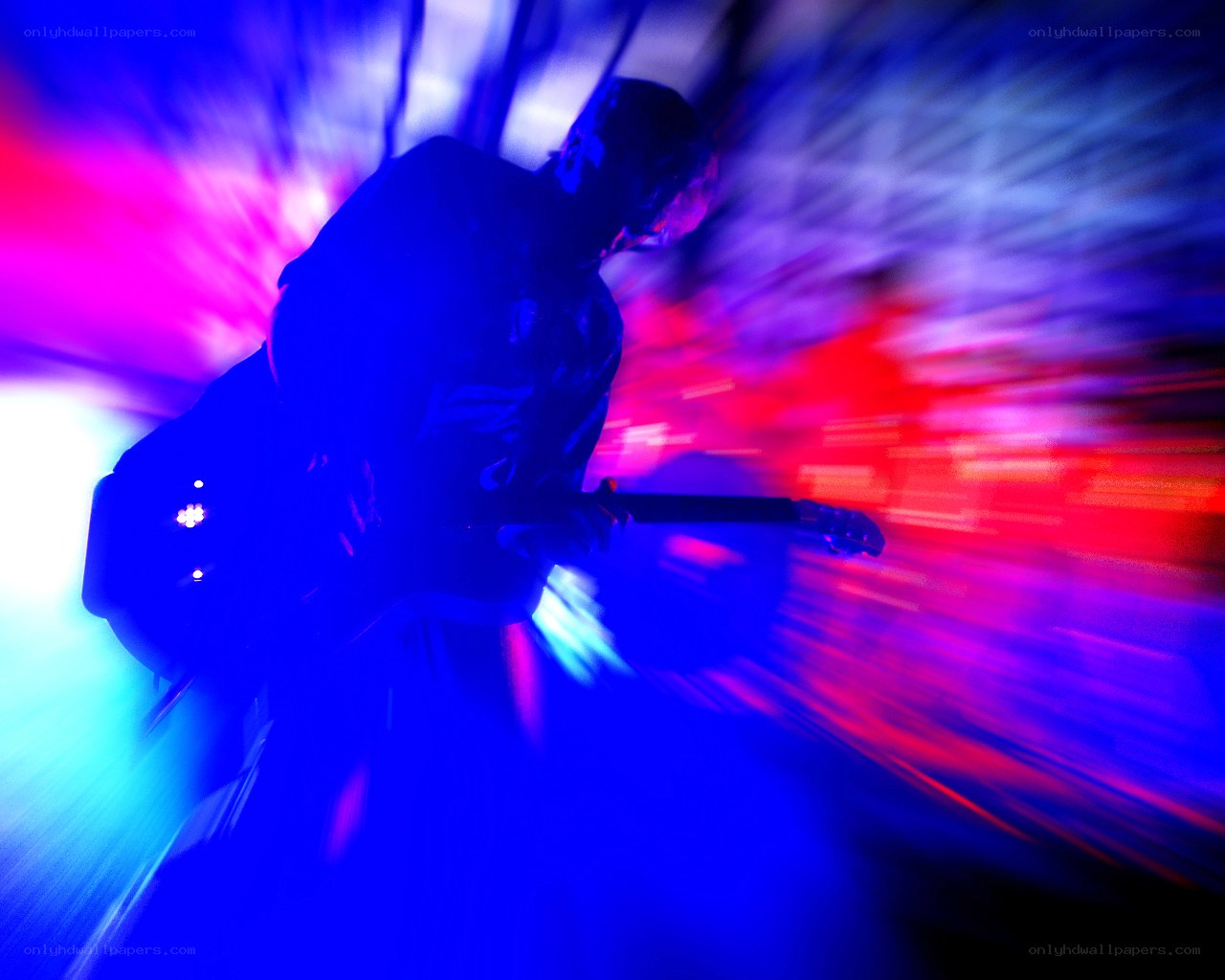 Musician performing on stage
