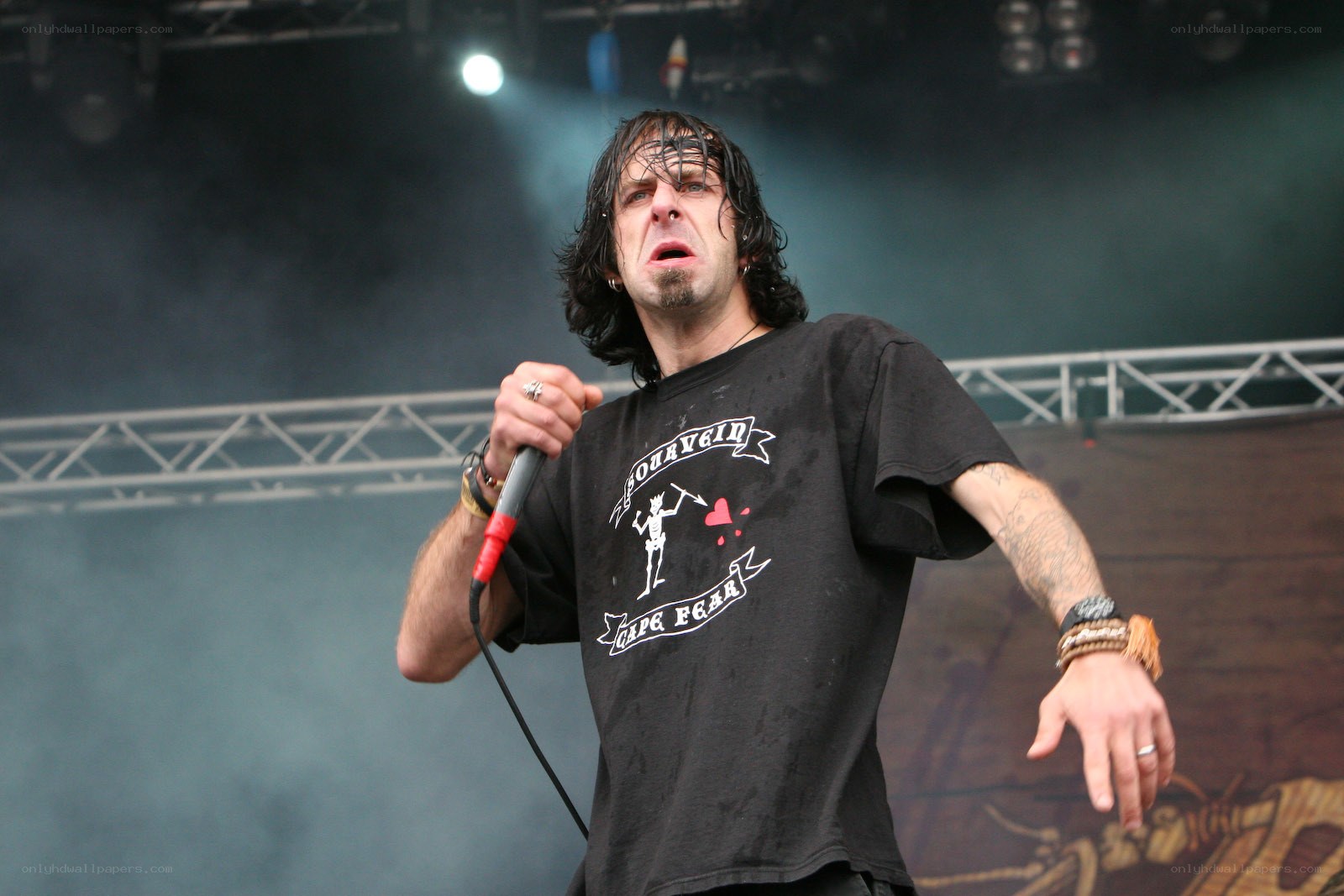 Musician performing on stage