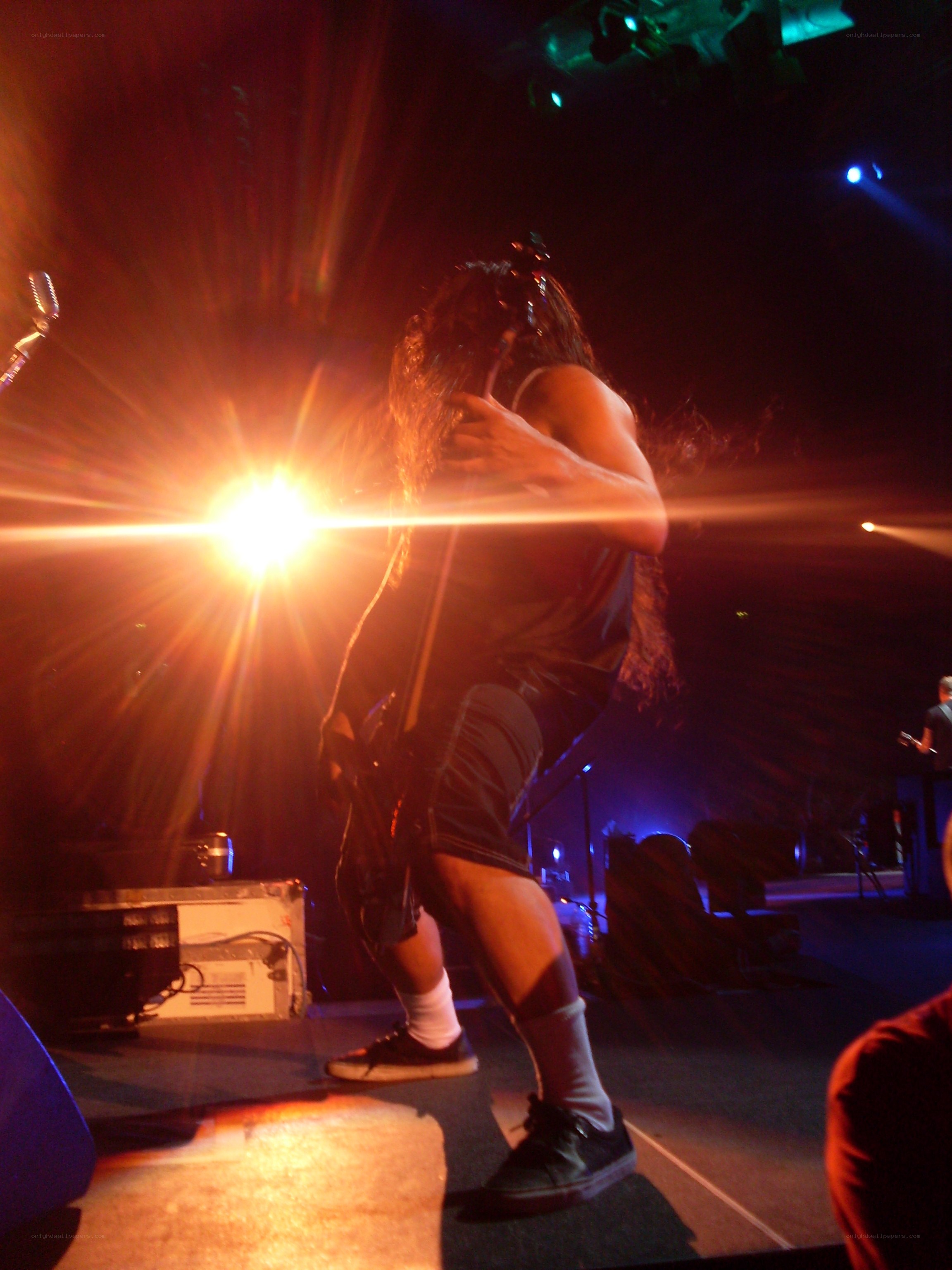 Musician performing on stage
