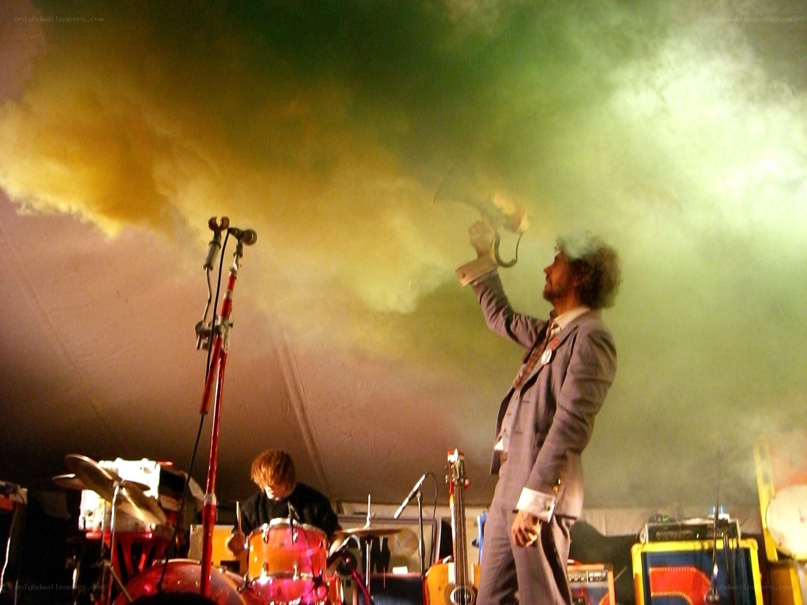 Musician performing on stage