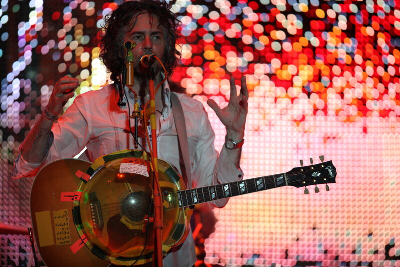 Musician performing on stage