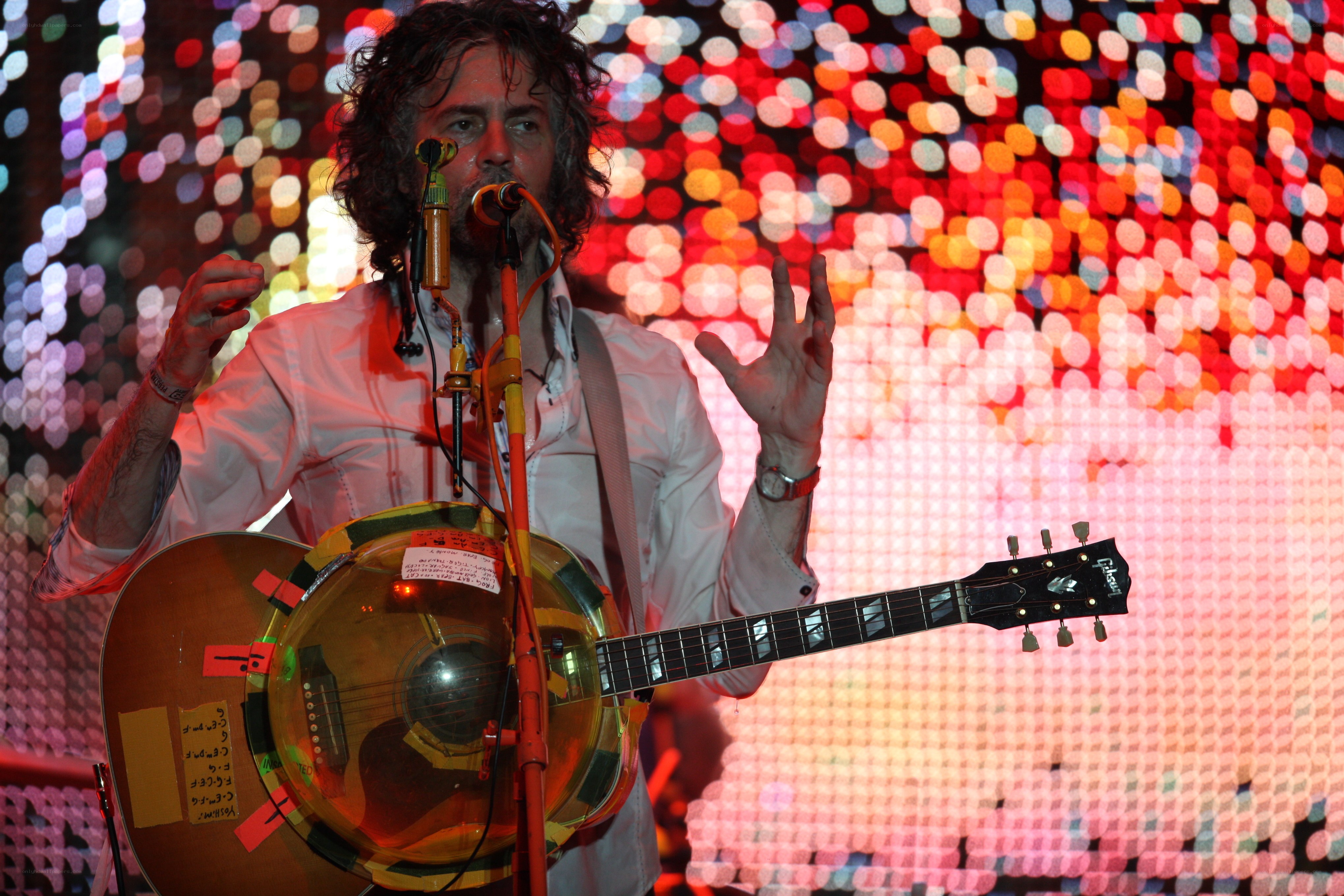 Musician performing on stage