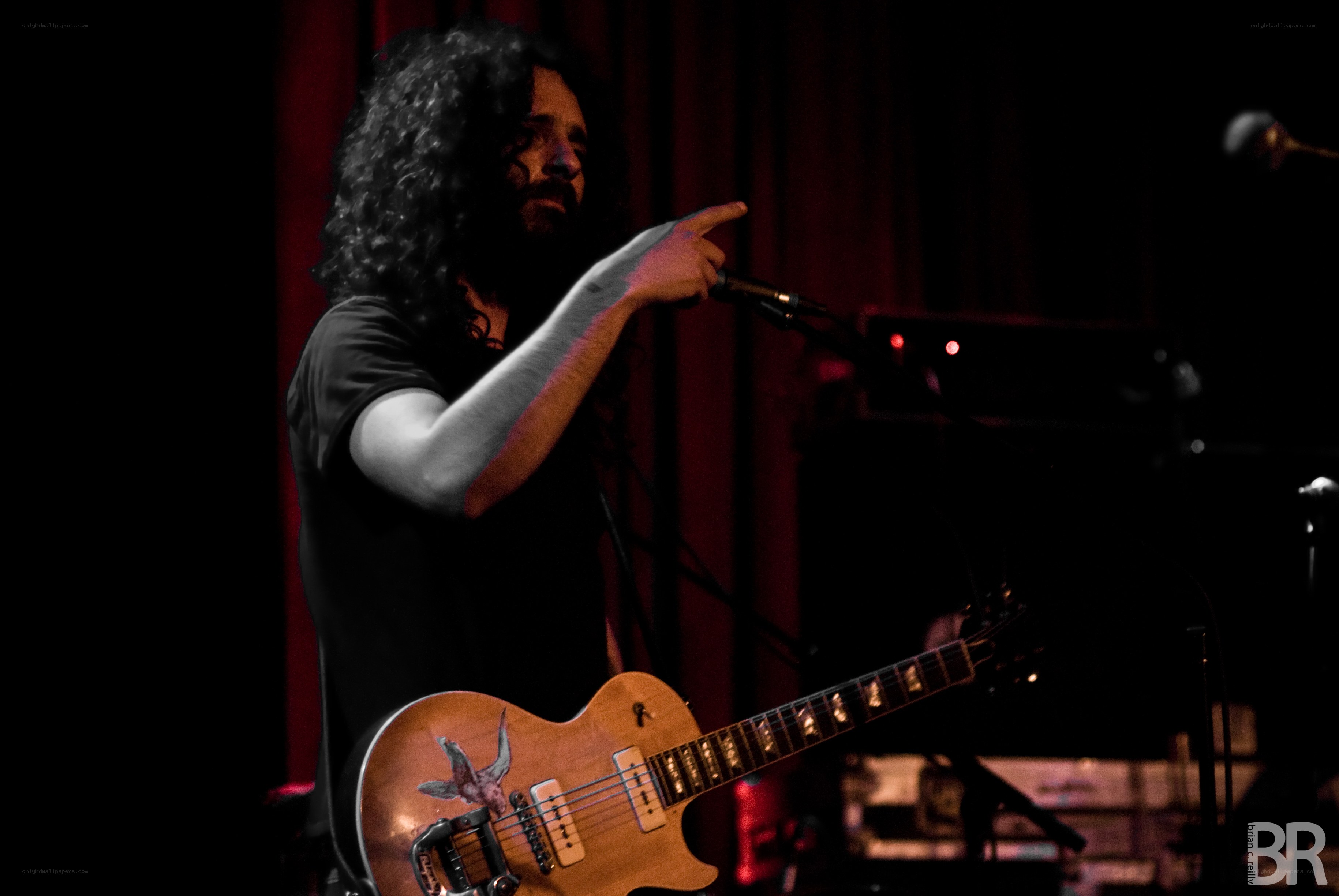 Musician performing on stage