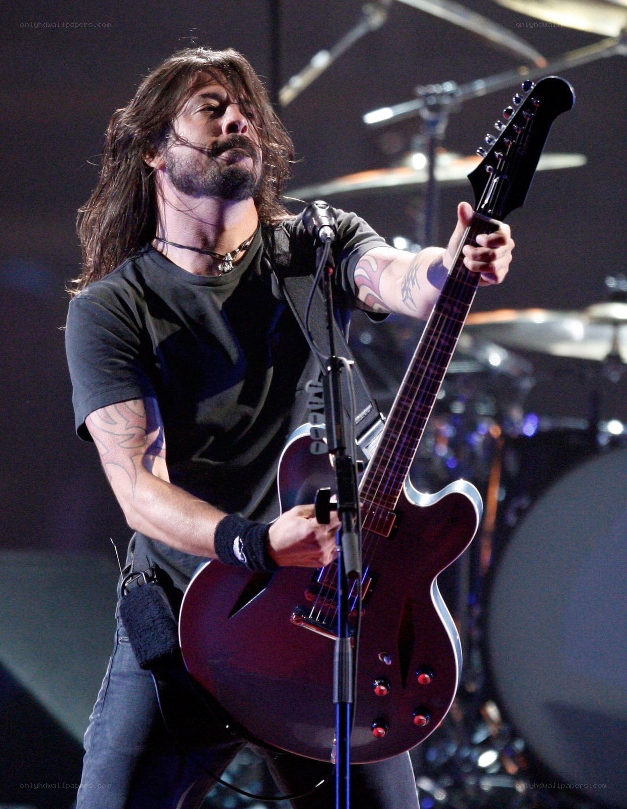 Musician performing on stage
