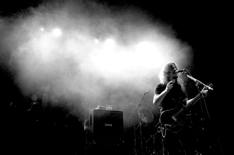 Musician performing on stage