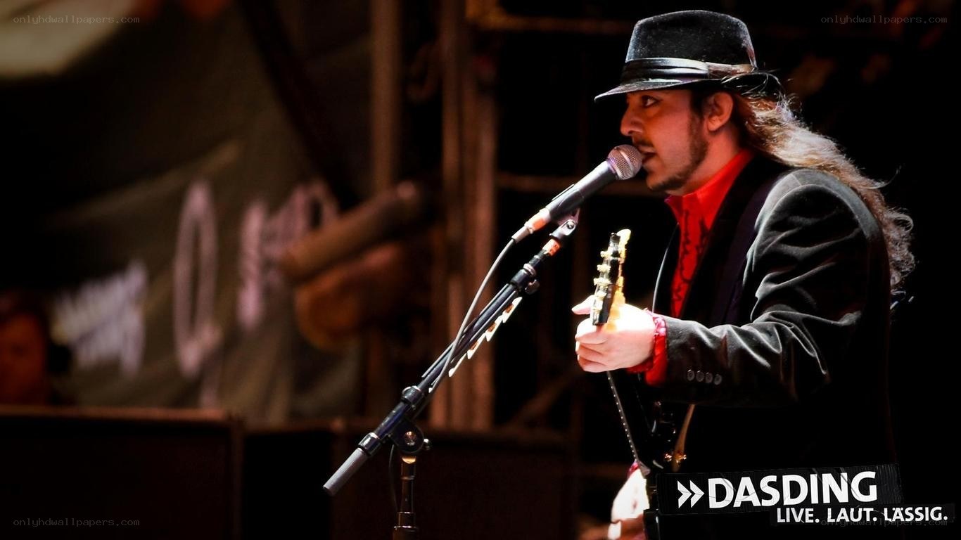 Musician performing on stage