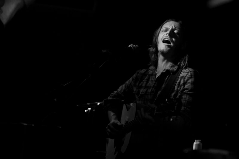 Musician performing on stage