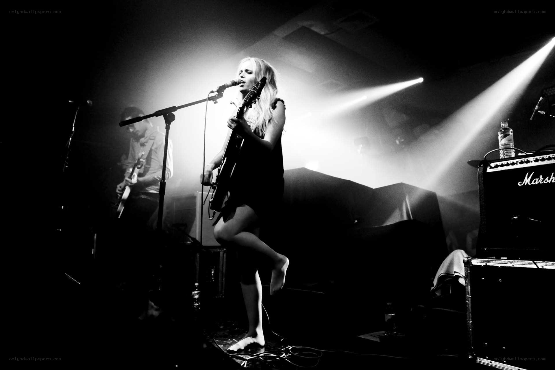 Musician performing on stage