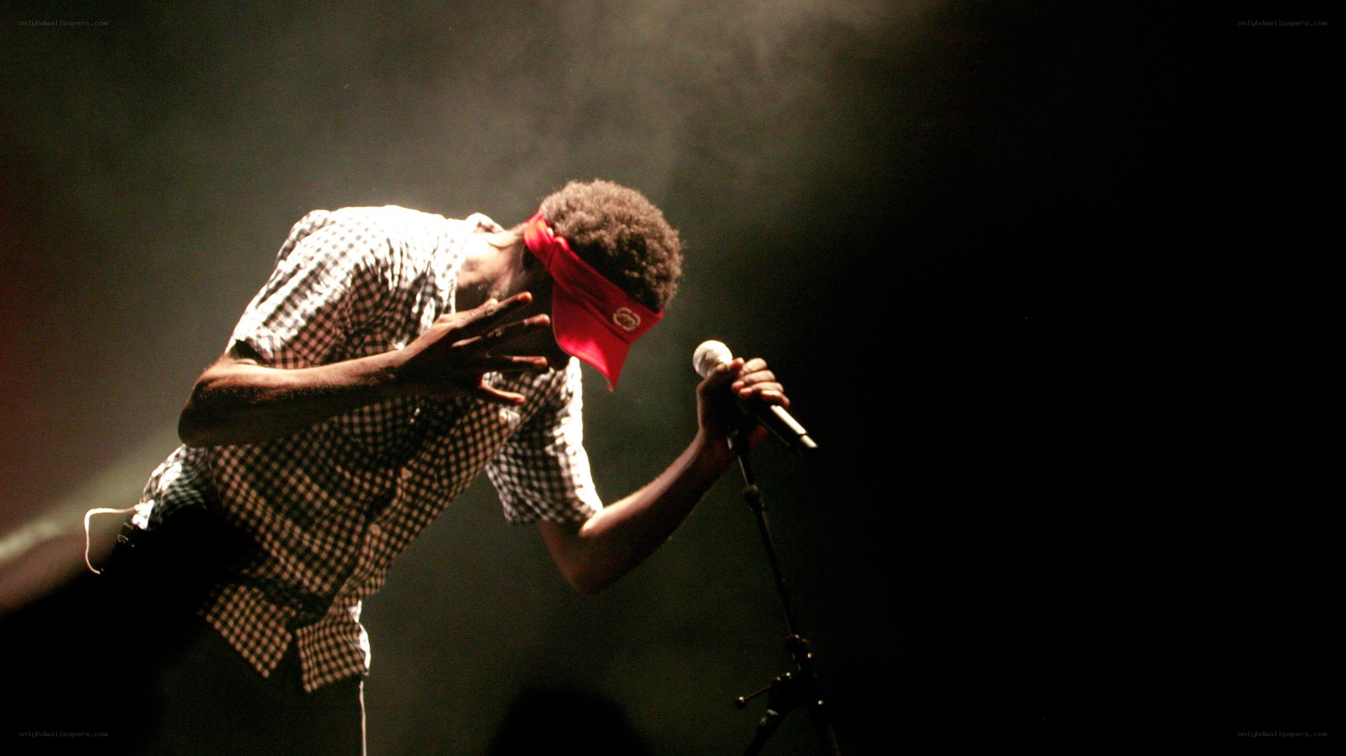 Musician performing on stage