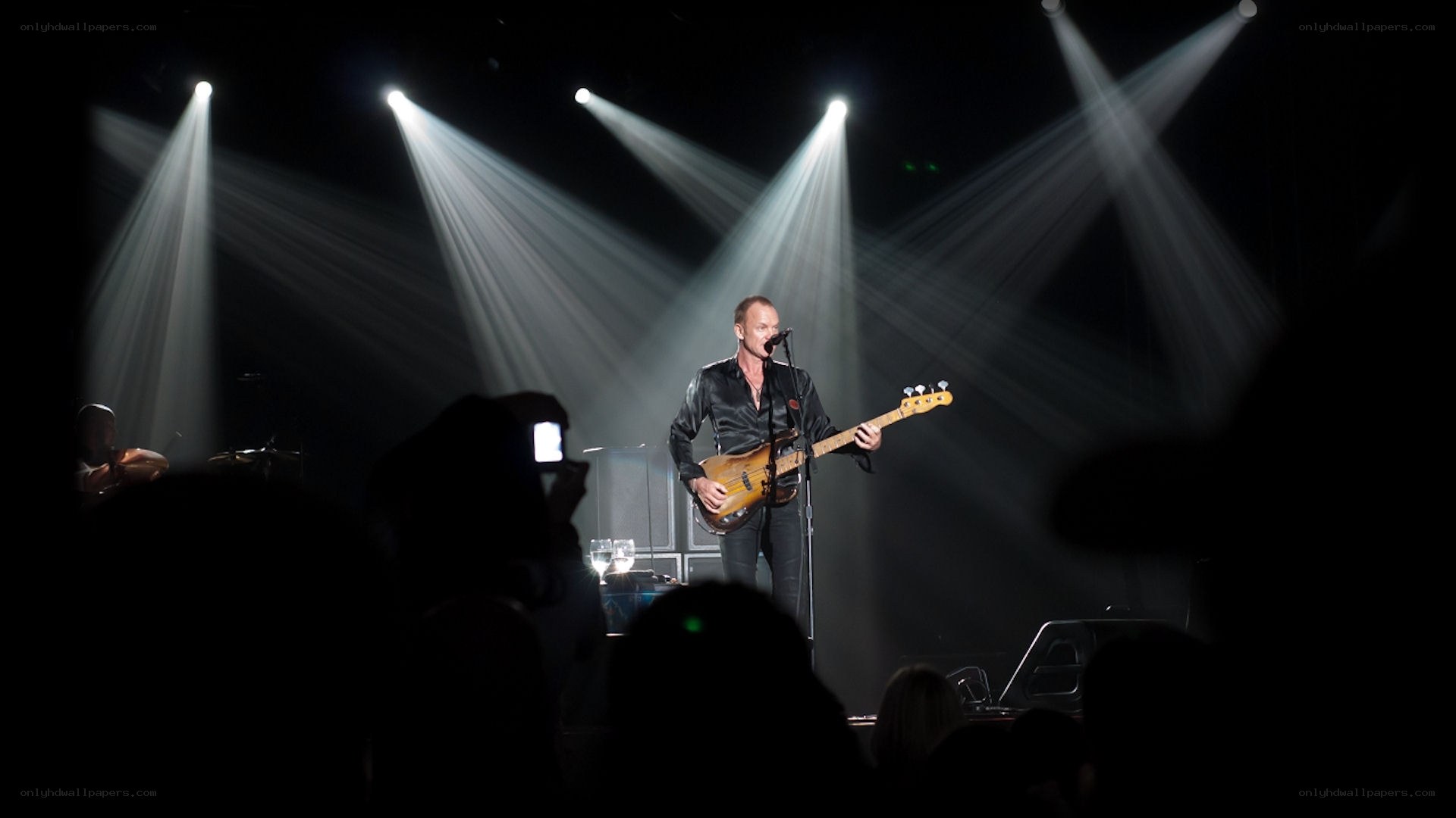 Musician performing on stage