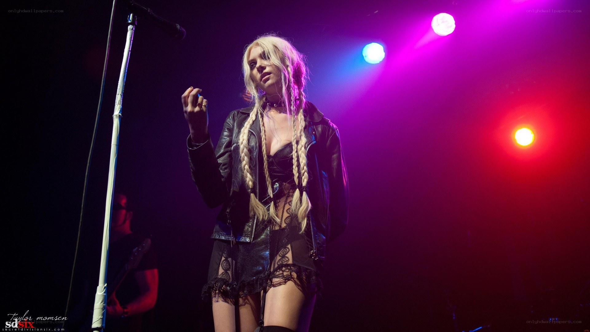 Musician performing on stage
