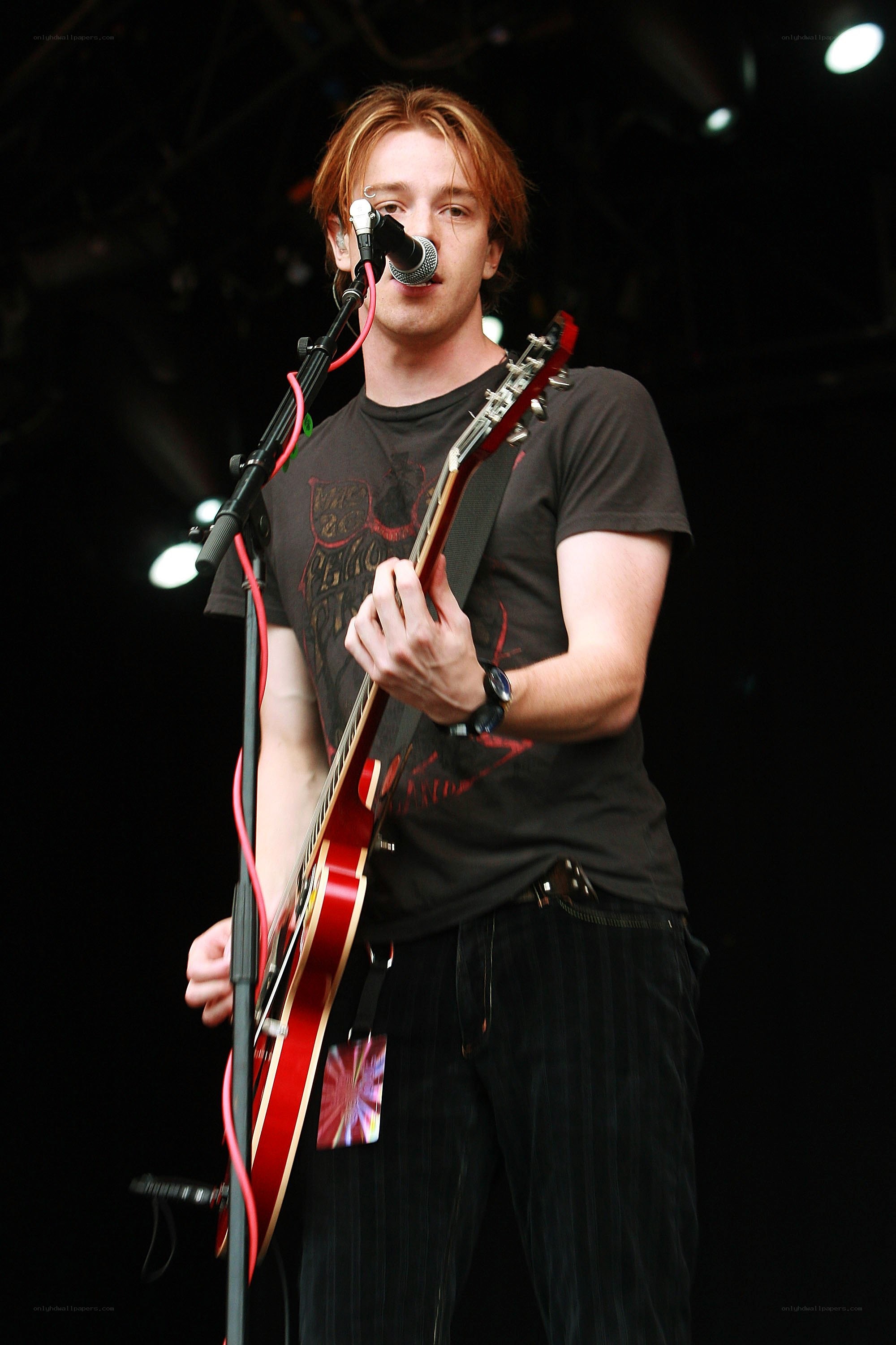Musician performing on stage