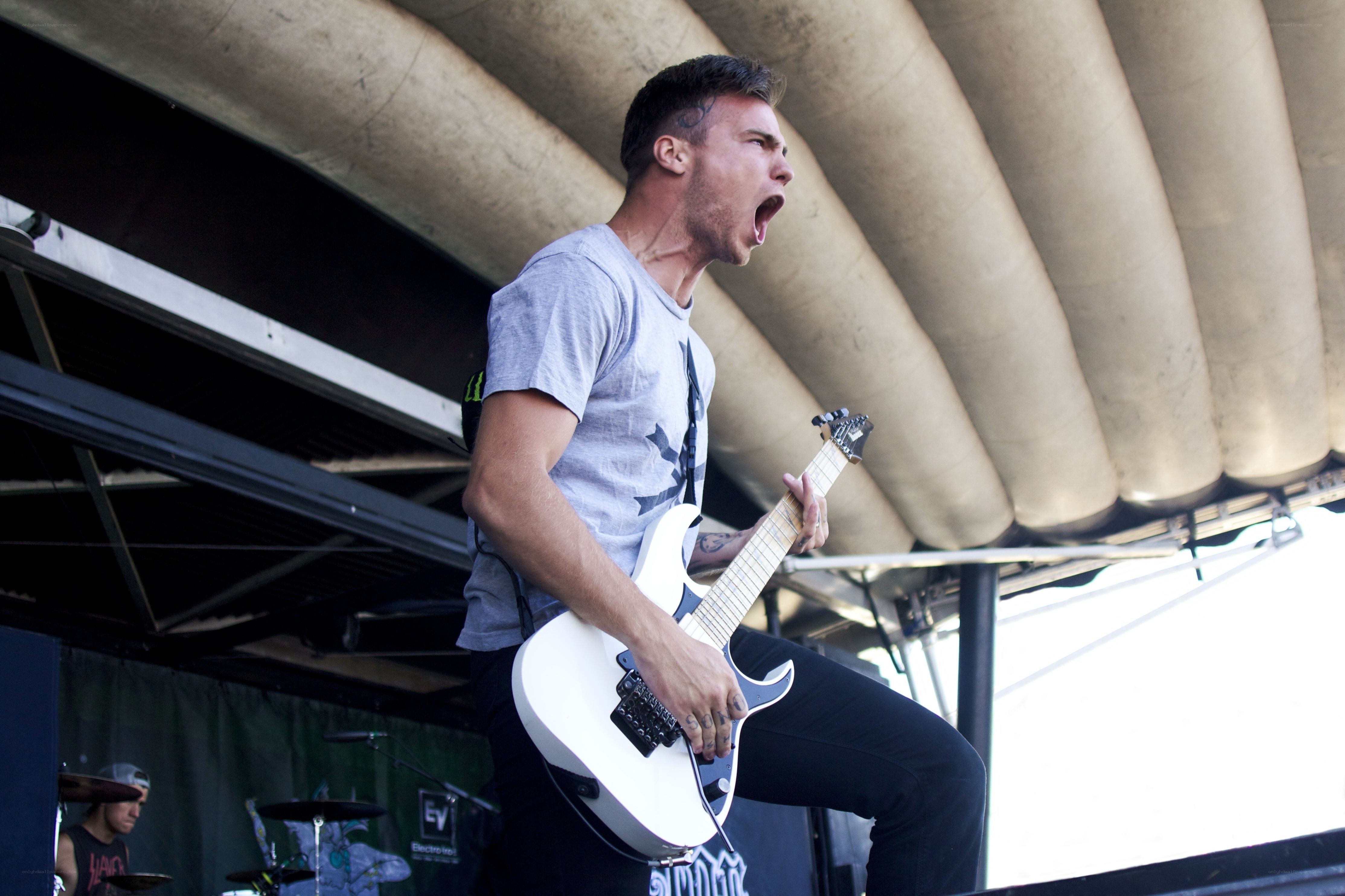 Musician performing on stage