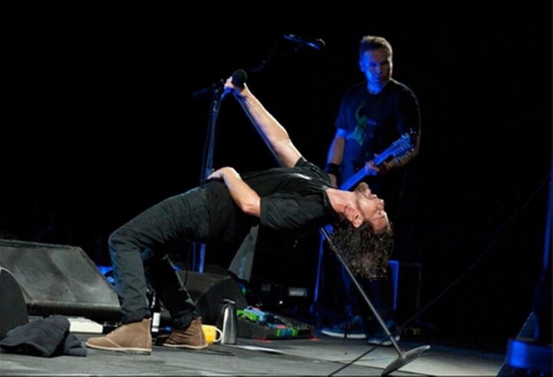 Musician performing on stage