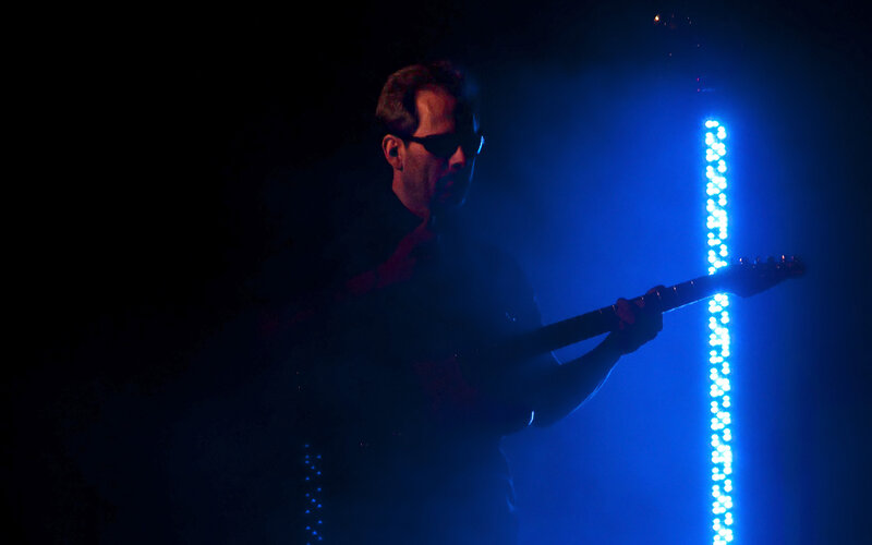 Musician performing on stage